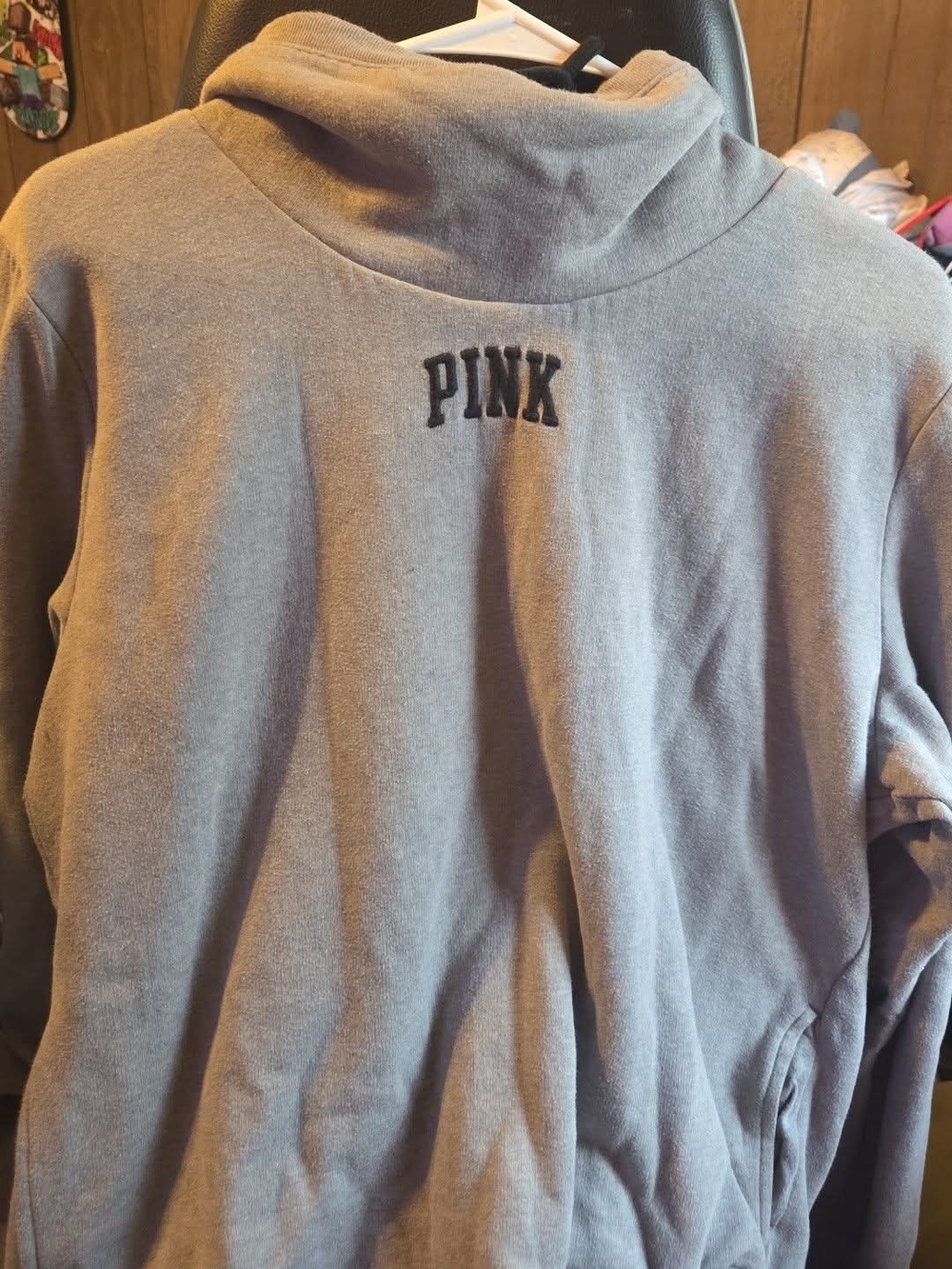 PINK Victoria's Secret Grey Pullover Hoodie